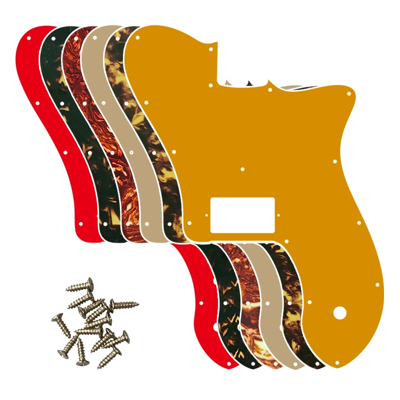 

XinYue Custom Parts - For US FD 72 Tele Deluxe Reissue Guitar Pickguard With 1 PAF Humbucker Replacement Multicolor Choice