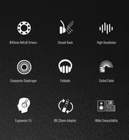 TAKSTAR PRO 70 Original Earphones Professional Fully Enclosed Foldable Monitoring Headphones Game Music Headset - Image 3