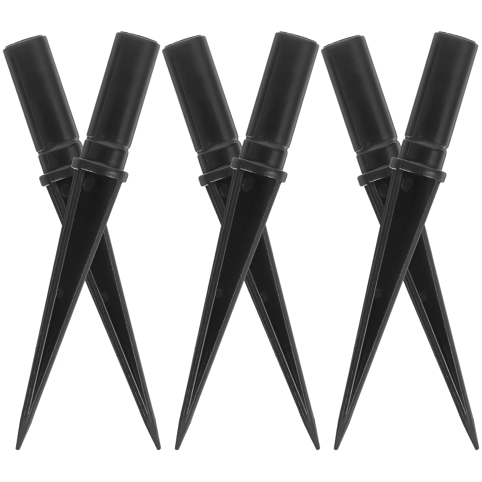 

Land Replacement Ground Stake Spike Stakes for Solar Light Garden Lawn Lamp Plastic Black Christmas Lights