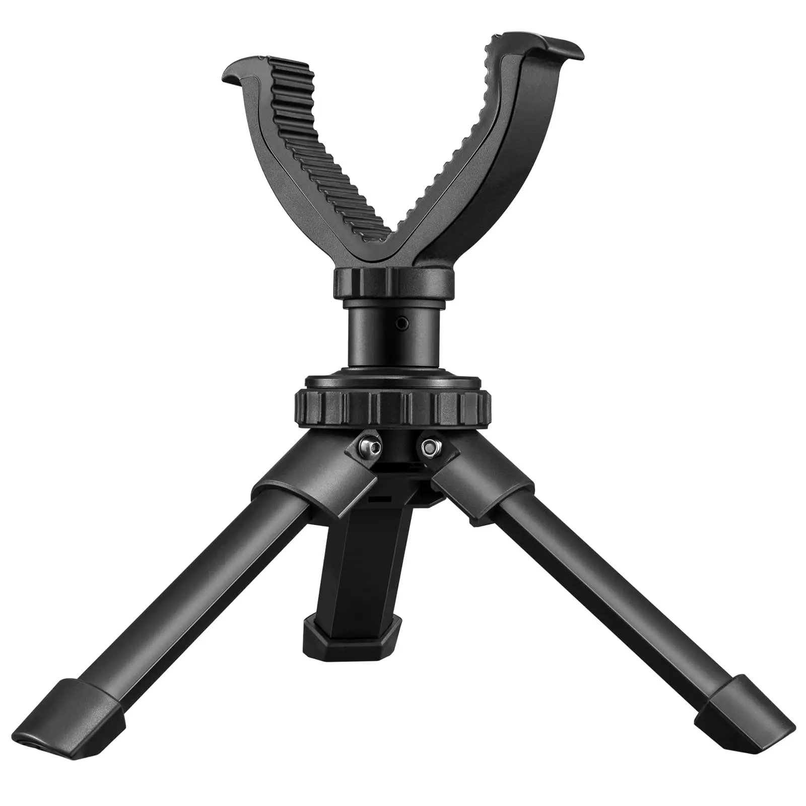 Aluminum Rest Tripod Adjustable Height Rifle 360 Degree Rotation V Yoke Stand Portable Construction For Target Shooting