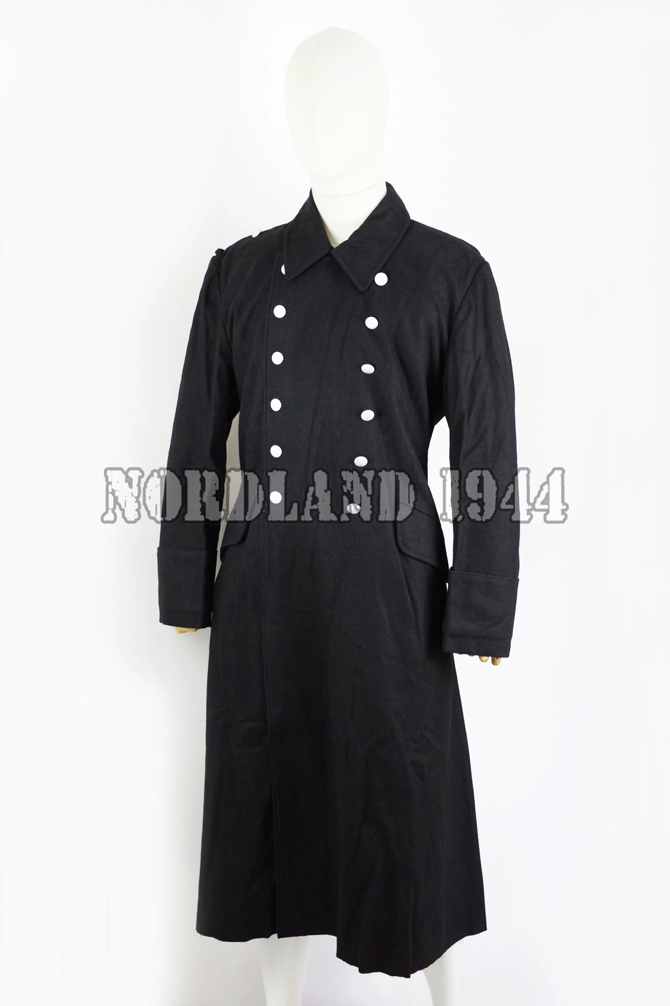 SIZE XL , World War II GERMAN ELITE M32 FIELD BLACK WOOL GREATCOAT