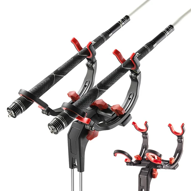 Portable Fishing Rod Holder 360 Degree Adjustable Hold 2 Rods/poles  Foldable Detachable Bank Fishing Rod Rack Stand - AliExpress