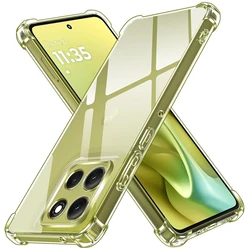 Shockproof Transparent TPU Case - Clear Protective Cover for Motorola Moto G47 (Clear)