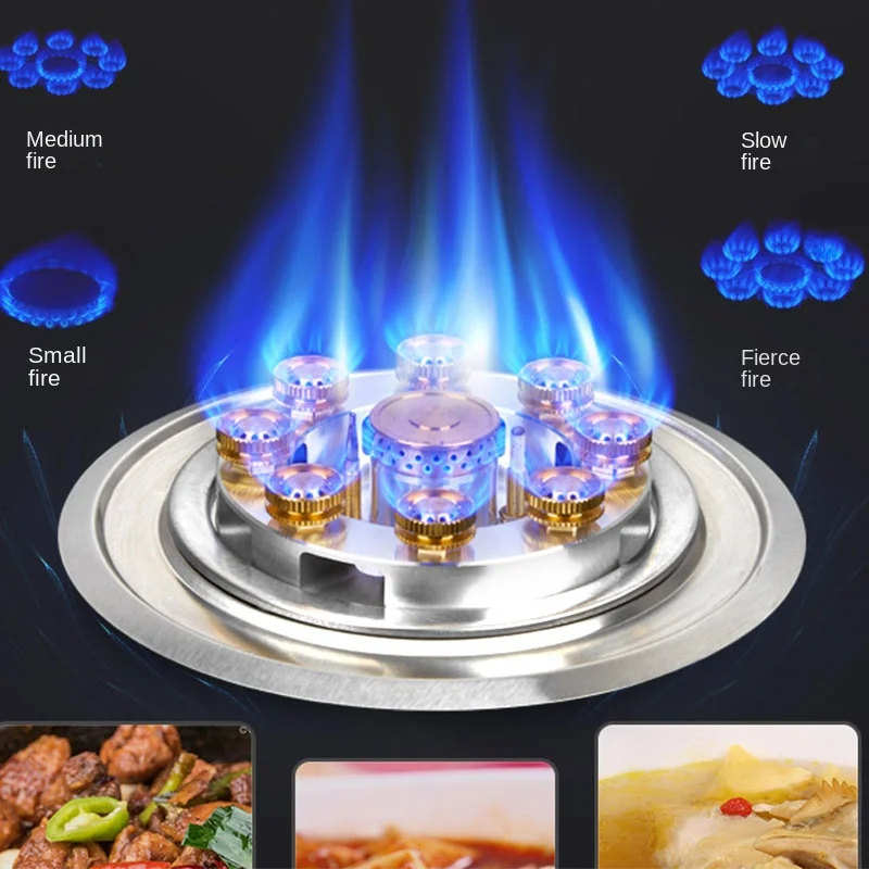 4.5 KW/5.2kw/7kw Gas Cooktop Single Stove Household Liquefaction Single Stove Single Coal Desktop Embedded Single 4