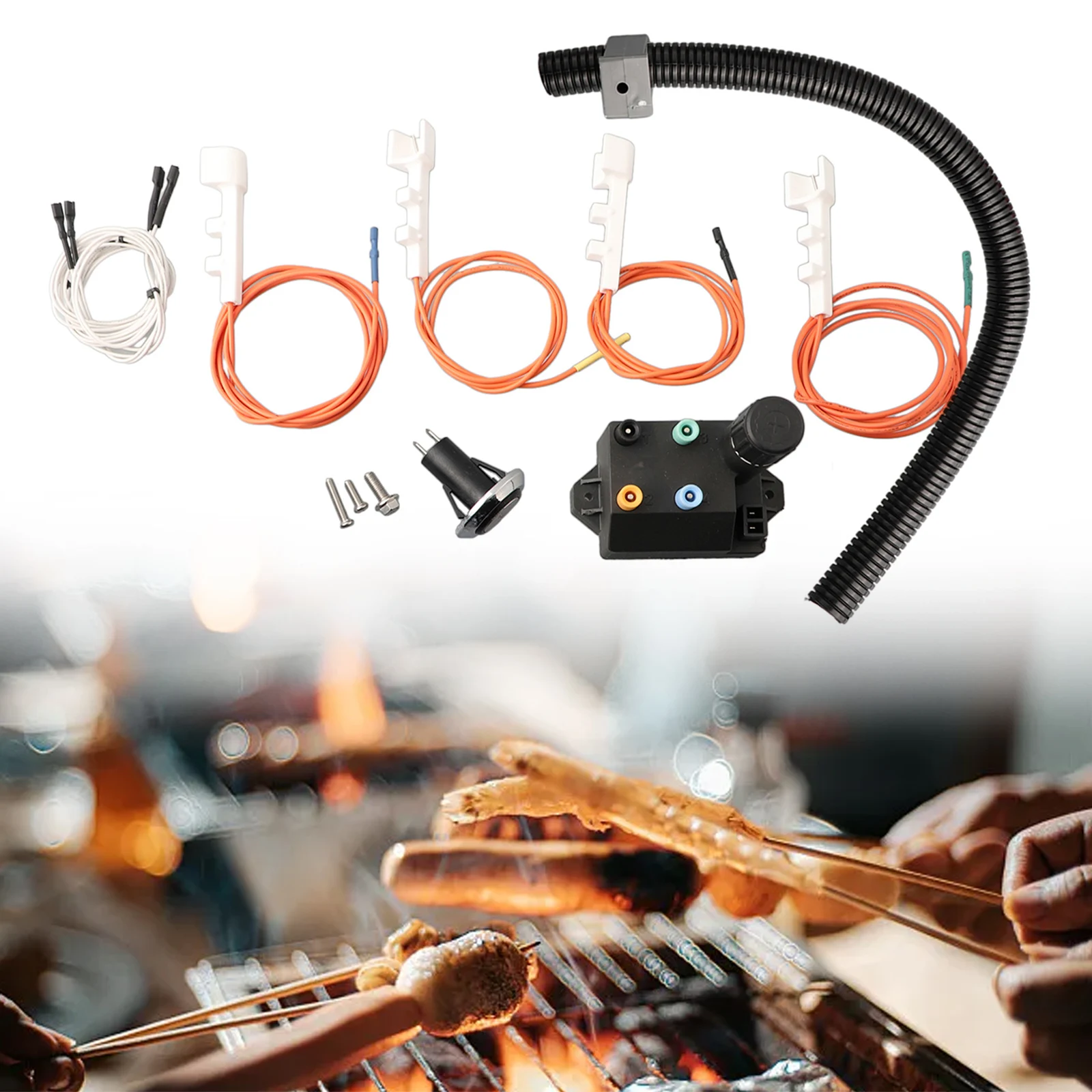 

66355 Grill Ignitor Kit For Weber Genesis II For 410/210 Series Gas Grills Outdoor Camping Accessories Durable Practical