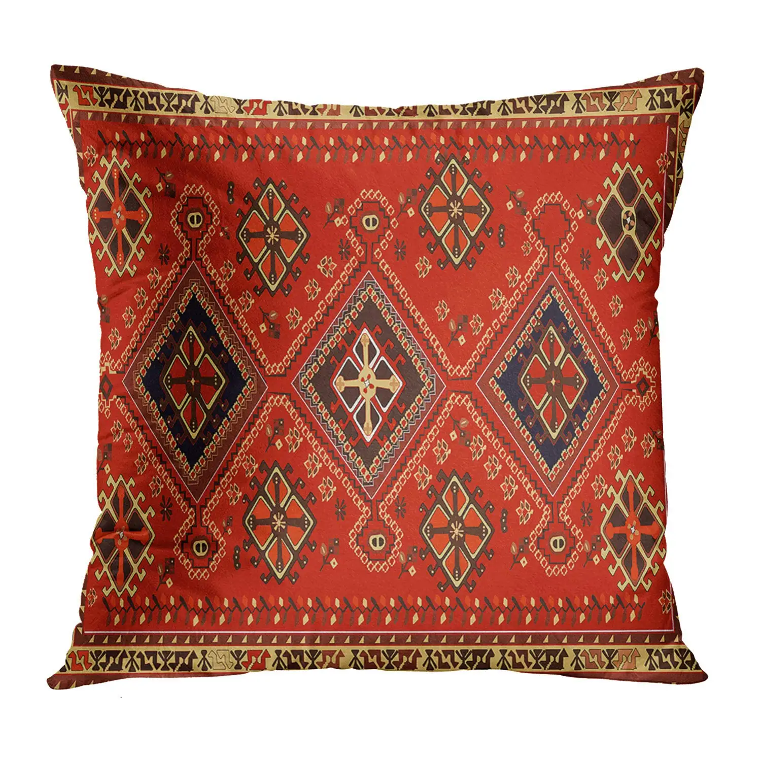 Red Moroccan ethnic style short plush pillowcase sofa cushion cover home decoration 40x40 50x50 60x60 throw pillow cover cushion covers pillow case pillow covers cushion cover