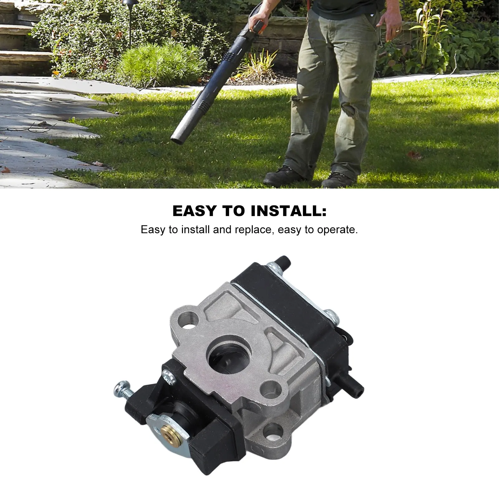 Carburetor Sparking Plug Kit Leaf Blower Carburetor Sparking Plug Air Filter Sponge Primer Bulb Assembly Set for Hitachi RB24EA