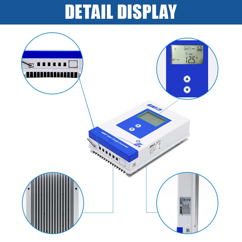 solar charge controller MPPT Solar Controller 40A 30A 20A 12V 24V 32V Setting Charger Back-light LCD Solar Regulator
