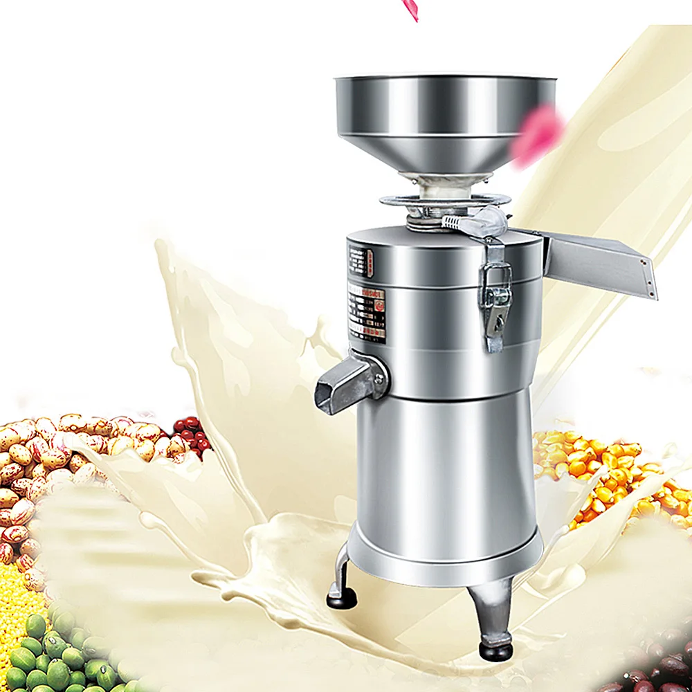 Commercial Soybean Milk Machine Filter-free Refiner Soymilk Maker Fresh Juice Electric Semi-automatic Portable  Blender commercial 35kg h healthy nutrition soymilk maker commercial soymilk maker