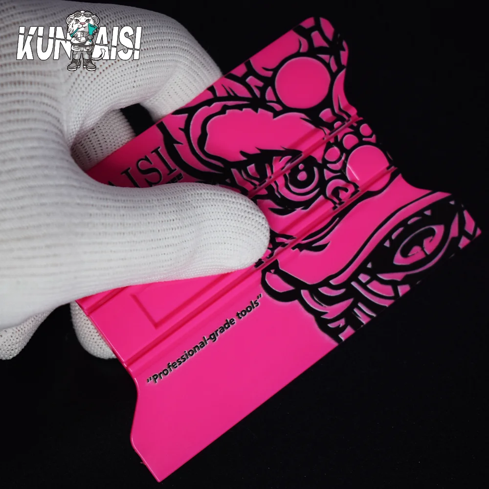 Car Wrapping Tools KUNAISI China-Chic Magnetic Suction Design Car Vinyl Wrap Film Felt Edge Squeegee Scraper Window Tint