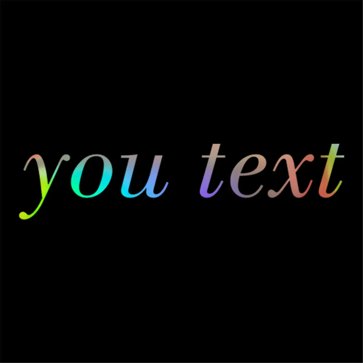 Text Decal Car Window Wall Vinyl Sticker Personalized Lettering