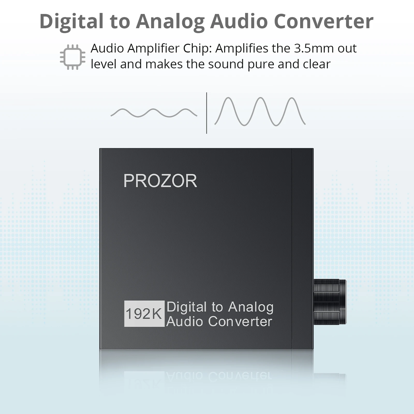 PROZOR 192kHz Digital to Analog Converter Volume Adjustable – prozor store