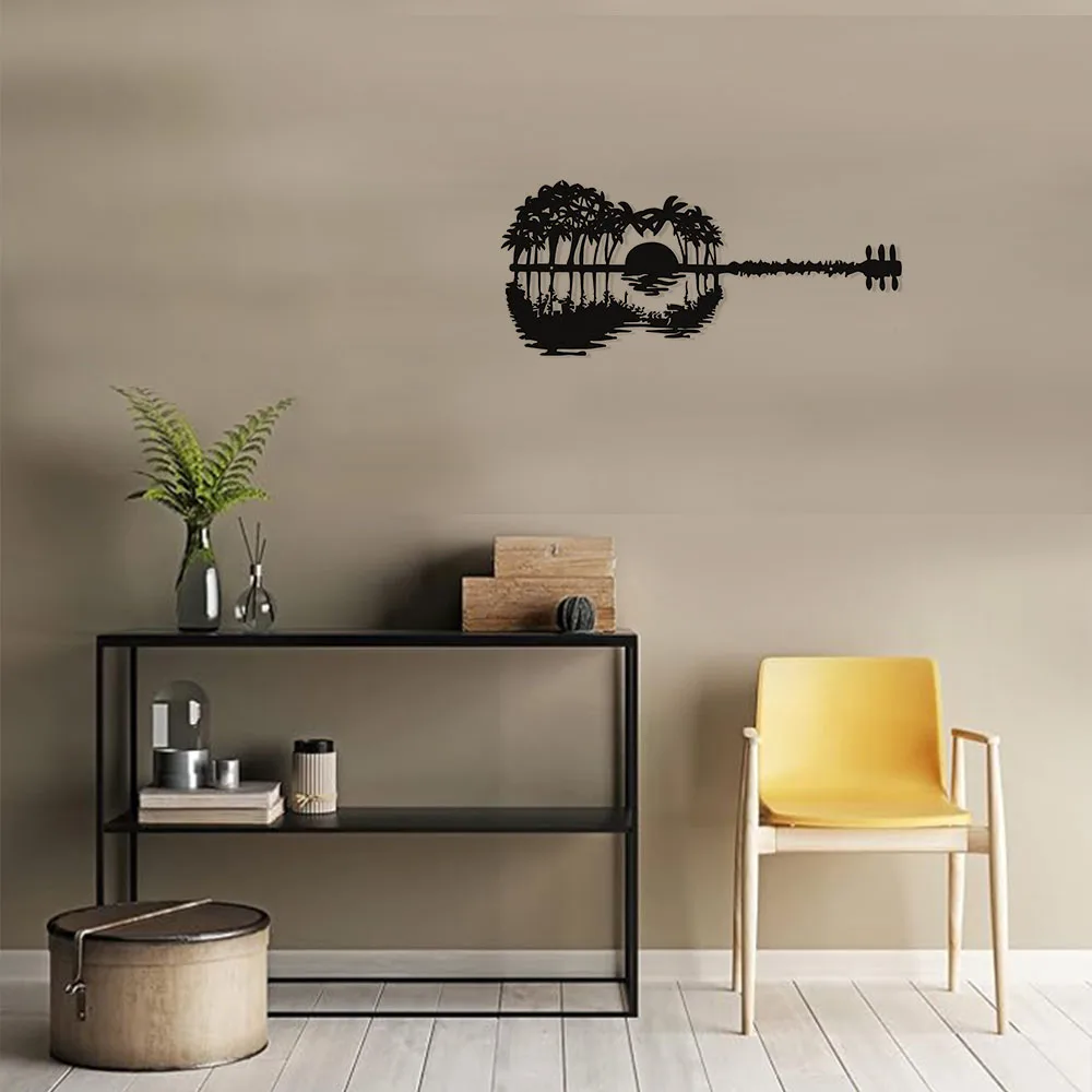 

Iron Wall Hanging Musical Instrument Guitar Metal Wall Art Housewarming Gift Home Decoration Wall Decor Art Home Decorations