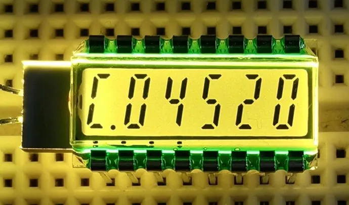 【Storewide Sale】 16PIN TN Positive 6-Digits Segment LCD Panel 3.3V White/ /Blue Backlight.