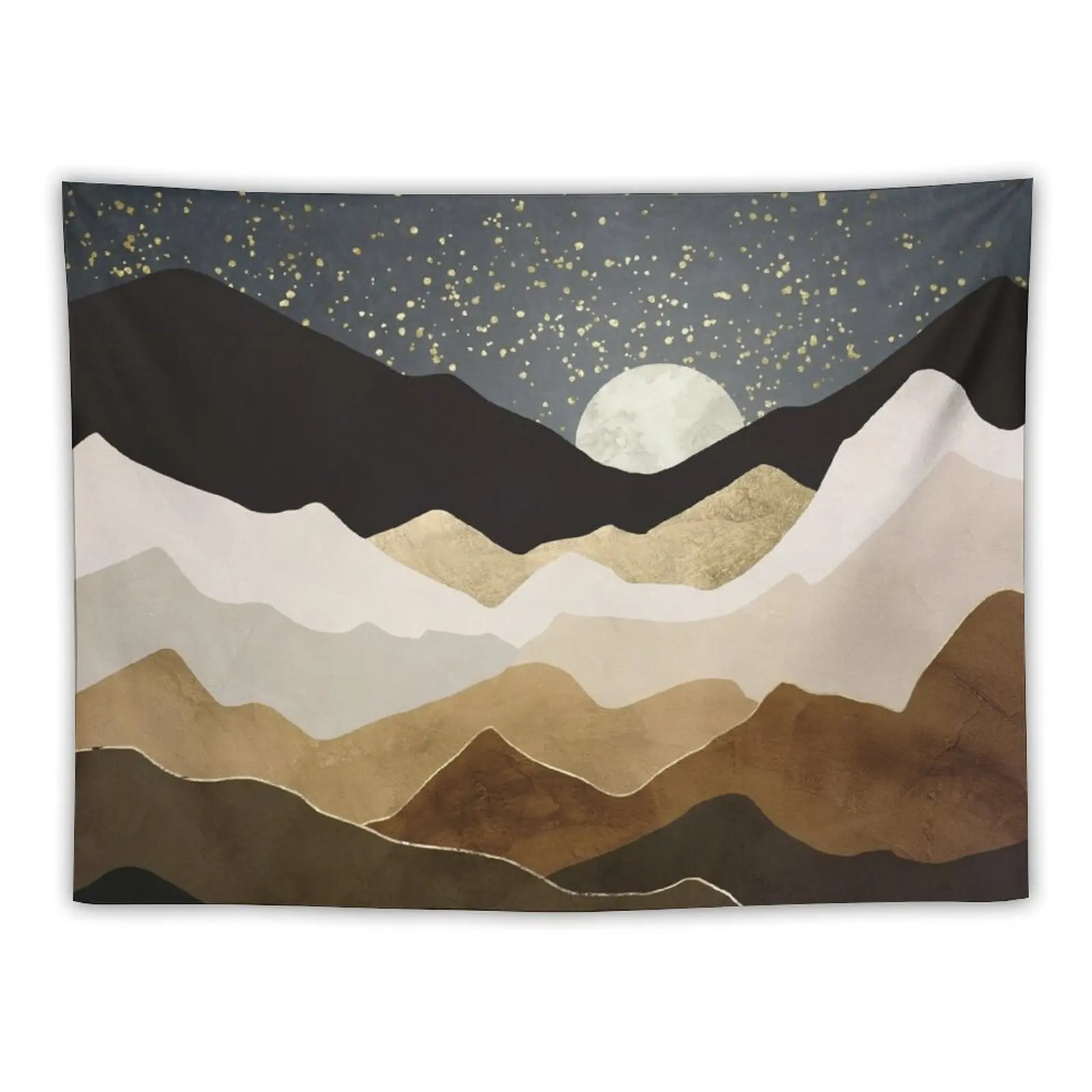 

Golden Stars Tapestry Wall Hanging Wall Kawaii Room Decor Tapestry