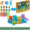 Sensory Sand Bin Toy for Boys Girls Kids, Dinosaurs Animals Molds Play Sand Art Kit, Best Indoor/Outdoor Birthday Christmas Gift 6