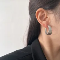 Boucles d'oreilles multicouches pour femmes, nouvelle tendance, Design Unique, élégant, délicat, rétro, exagéré, bijoux, cadeaux de fête, vente en gros 3