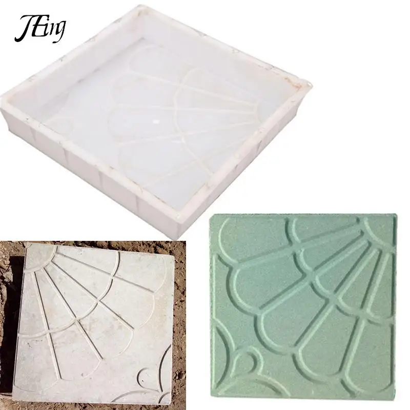 Plastic Garden Path Maker Paving Cement Mold Road Concrete Pavement Mold DIY Walk Manually Road Path Paving Cement Brick Mould