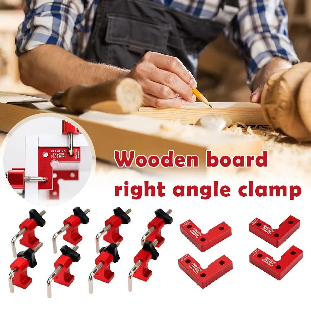 1set Precise 90 Degrees L-Shaped Auxiliary Fixture Splicing Board Positioning Panel Fixed Clip Square Ruler Woodworking Tools