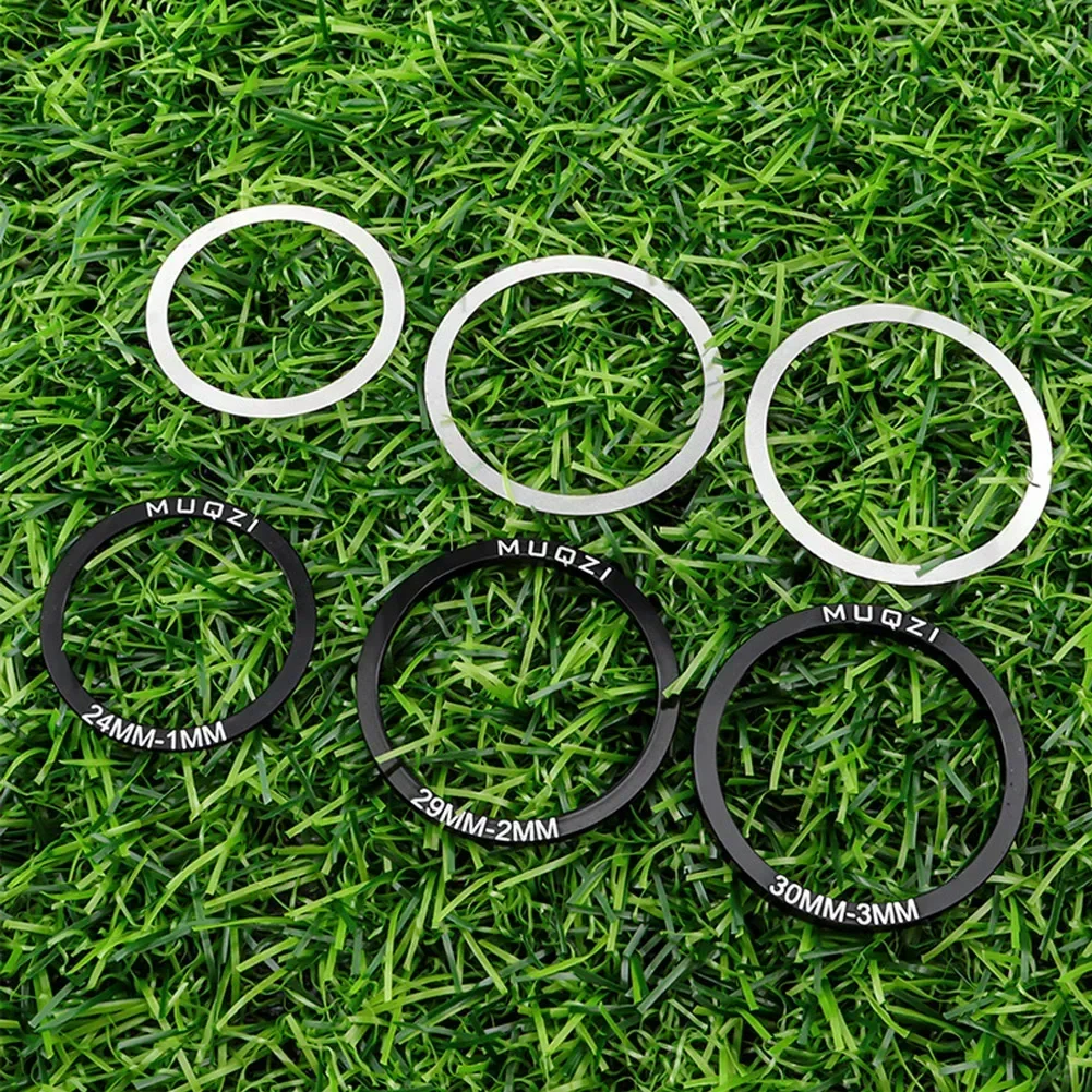 6pcs 24/29/30mm Bike Bicycle Bottom Bracket Crankset Washer Crankset Bottom Spacer Cycling Parts for BB86 91 92 BB30 PF30 Crank