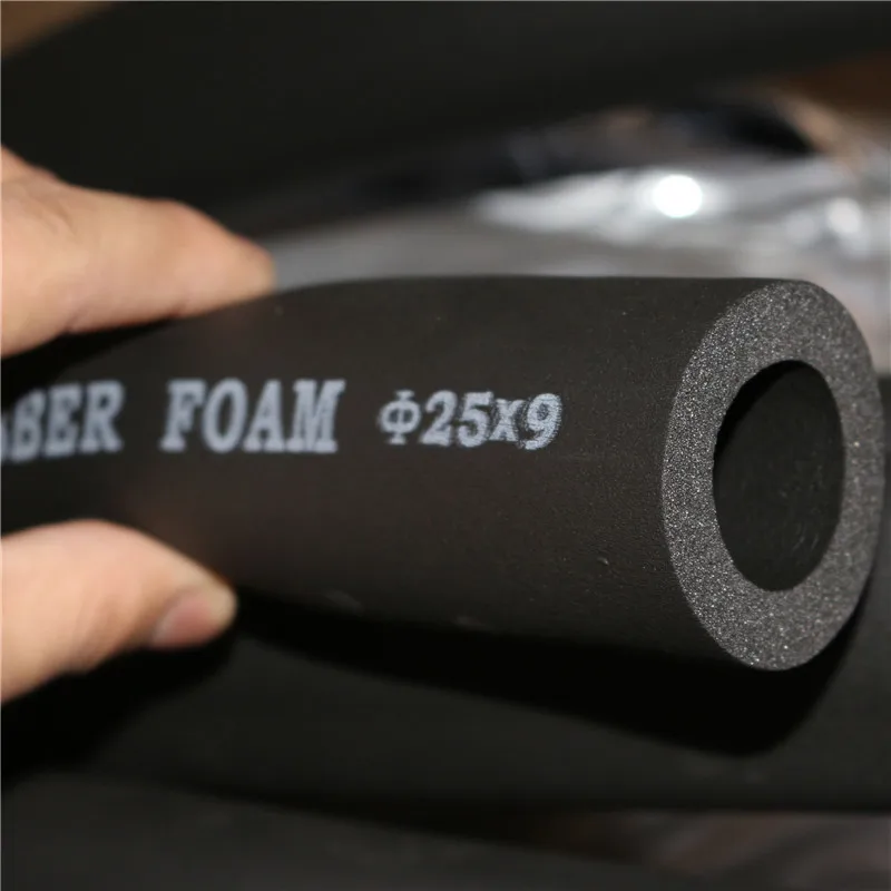 Pipe insulation sleeve 6mm-32mm Black ppr Sponge Pipe Insulation waterproof Pipeline Holder Thermal Tubular Protective sleeve Air conditioning fitting