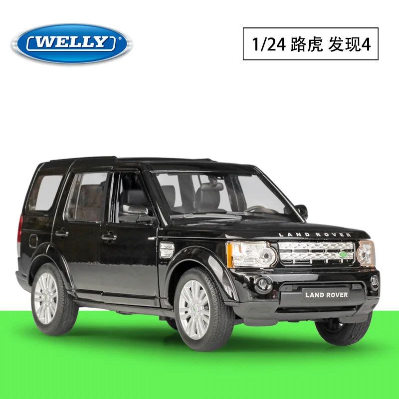 WELLY 1:24 Land Rover Discovery 4 Simulation Alloy Car Model Boyfriend Birthday Gifts Boys Cool Cars Toys Interesting Kids Toy