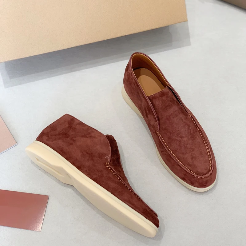 Warm Winter Snow Boots  2024 New Women's  Men's  Suede Leather Winter Fashion Trends Casual Flat Shoes  Comfort Walking Shoes