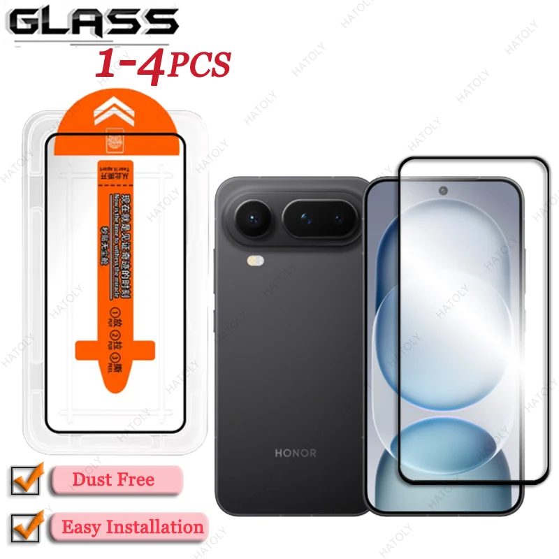 Dust-Free Installation Glass Screen Protector with Black Edge - Enhanced Protection