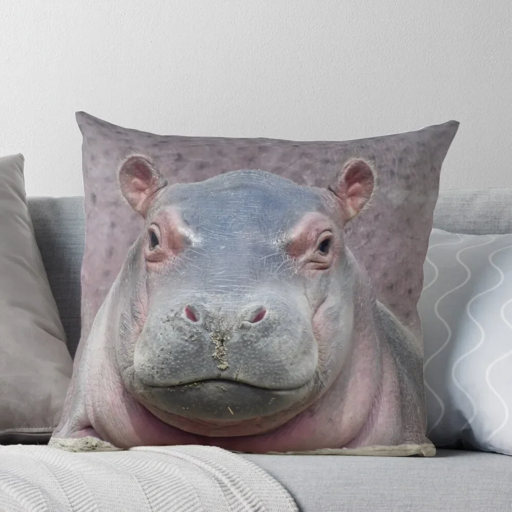 

Baby Hippo Fritz at the Cincinnati Zoo Throw Pillow christmas pillowcases Pillowcases For Pillows