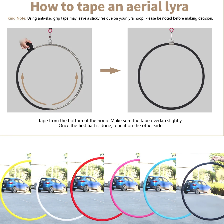 Aerial Hoop Tape Perfect for Lyra Aerial Equipment 5m * 5cm