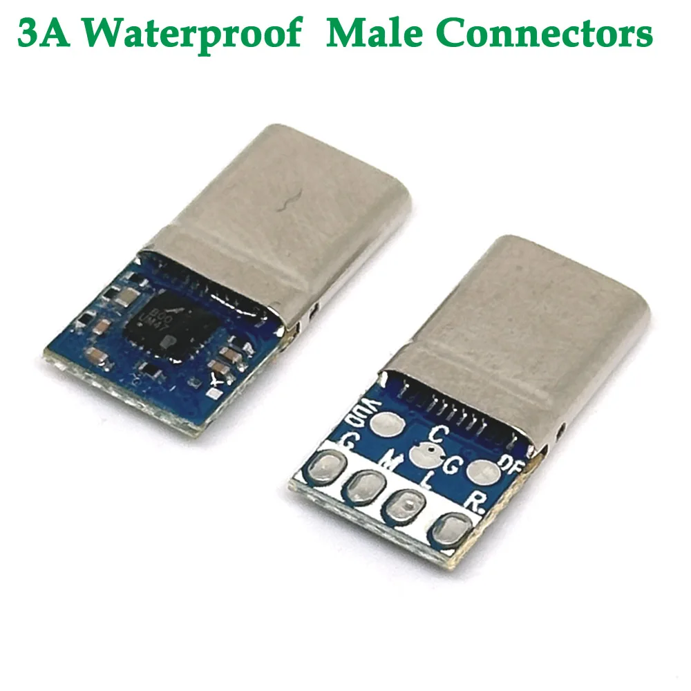 

USB 3.1 type c 16P Connectors Jack Tail audio frequency Male Socket Receptacle Adapter welding DIY data cable Support PCB Board