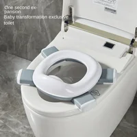 3 in 1 Travel Toilet Seat Foldable Children Potty with Bags Baby Pot Portable Silicone Baby Potty Training Toilet Seat for Kids 2