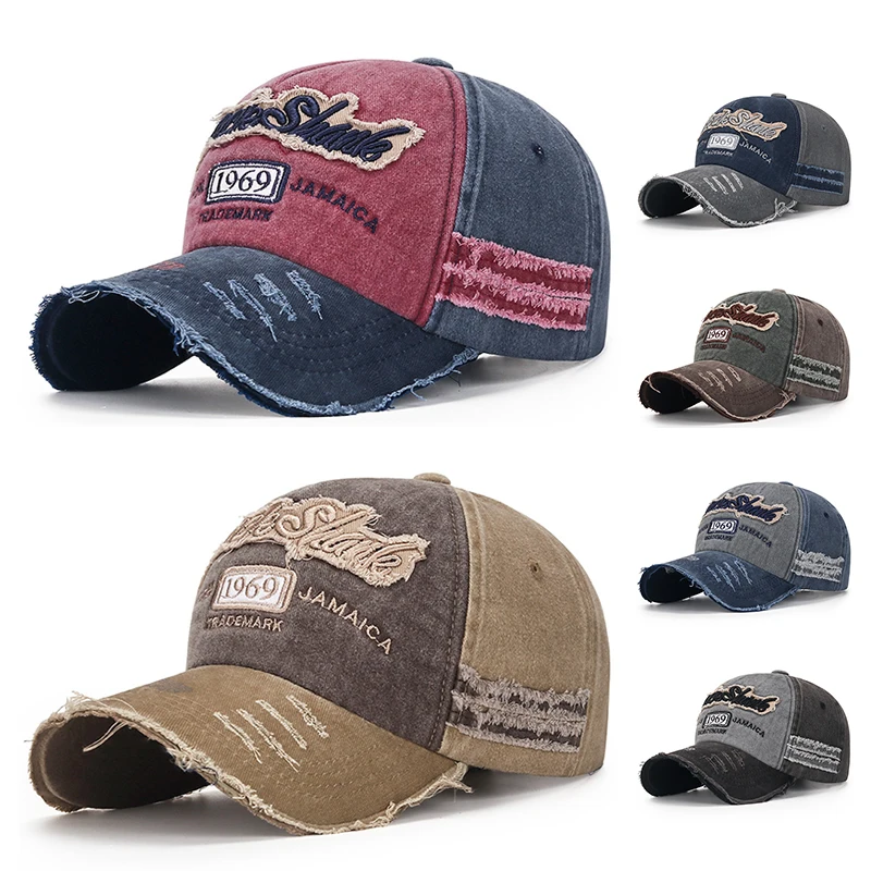 

2023 Retro Letter Embroidery Baseball Caps New Spring Summer Men Women Cotton Adjustable Casual Hat Hip Hop Streetwear Sun Hats