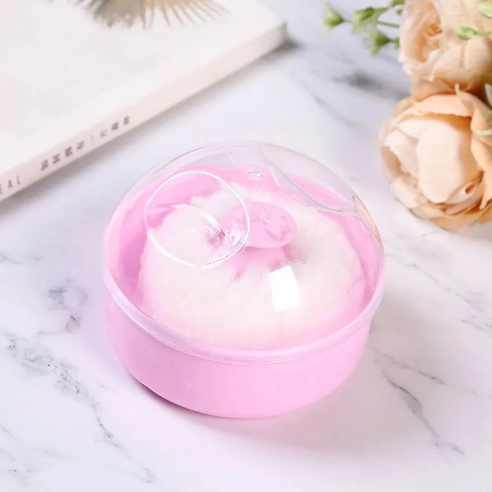 1Pcs Baby Wipes The Body With Powder Puff Box Baby-Products Talcum Powder-Box Powder-Puff Set Large-Capacity Storage Portable