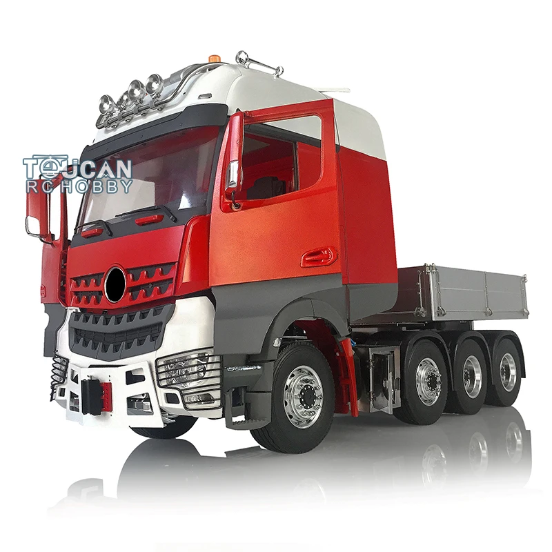 1/14 LESU Metal Chassis RC Model Painted Tractor Truck W/ Bucket KIT Cabin Servo Motor Controlled Vehicle for Boys Toys 5