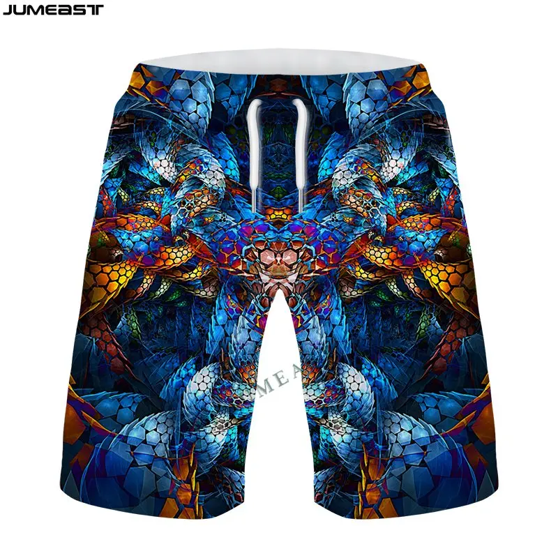 Jumeast Men Women Oversized Male Female Streetwear Abstract Art Shorts Trunks Board Shorts Beach Casual Sweatpants Short Pants
