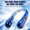Hanging Neck Fan Portable Bladeless Neck Fan Rechargeable Air Cooler Digital Display Mini Summer Sports Fans 1