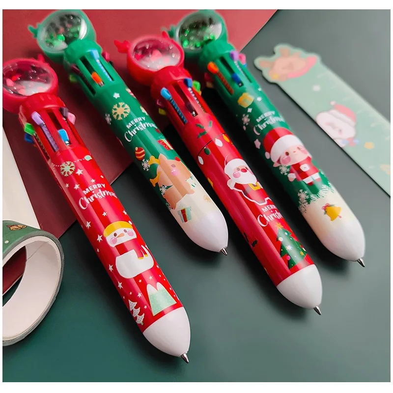 Stylo à bille multicolore Noël