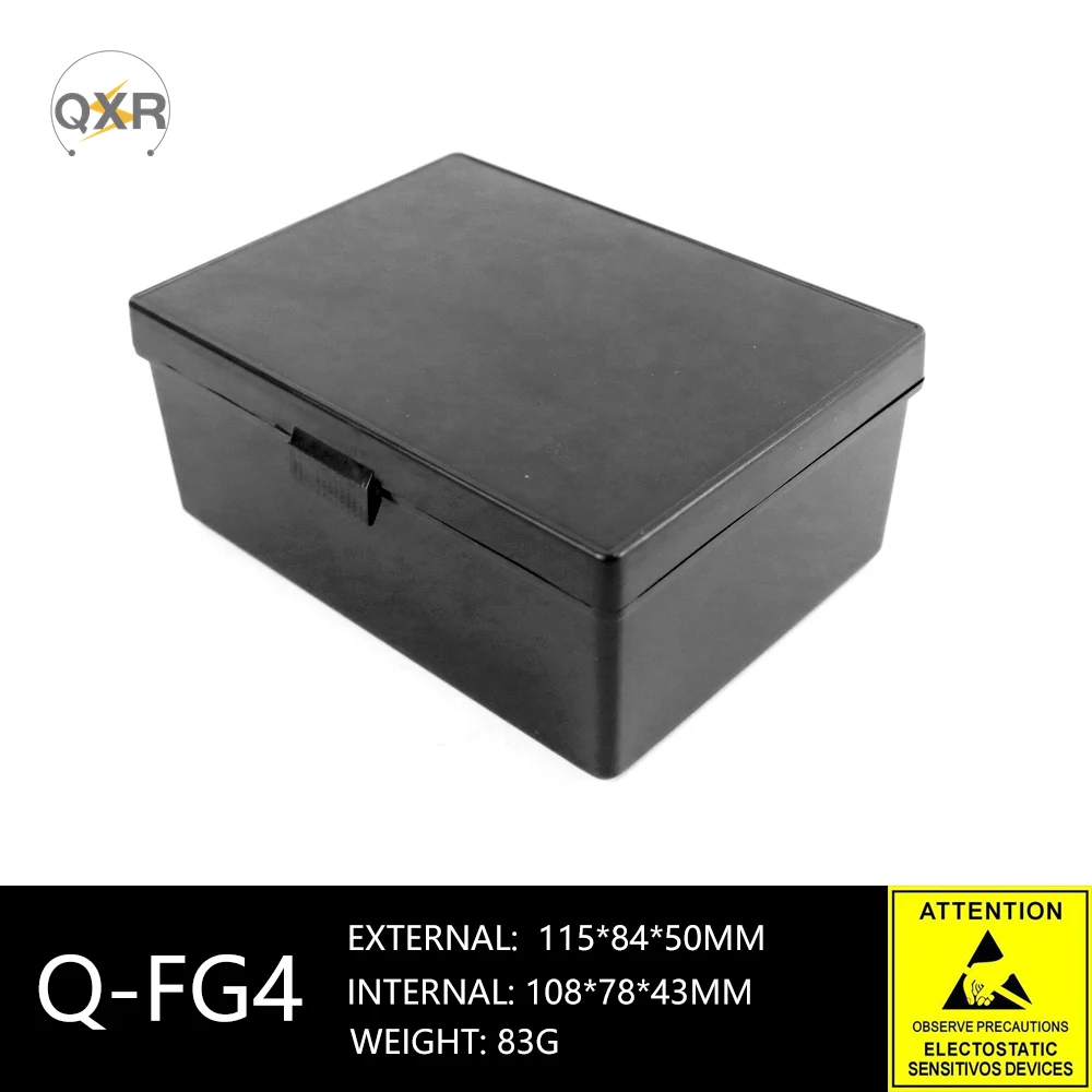 Qxr Fg04 Esd Kis Dobozos Fedél Burkolat Fekete Antisztatikus Műanyag ...