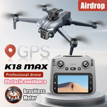 Nuovo K18 Max Airdrop Drone Posizionamento GPS Ritorno Professionale FPV Evitamento Ostacoli 8K Telecamera Aerea Quadcopter Giocattolo Esterno