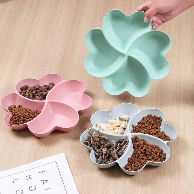 Split serving trays, appetizer slicing platters, dessert trays, reusable plastic snack round seasoning trays