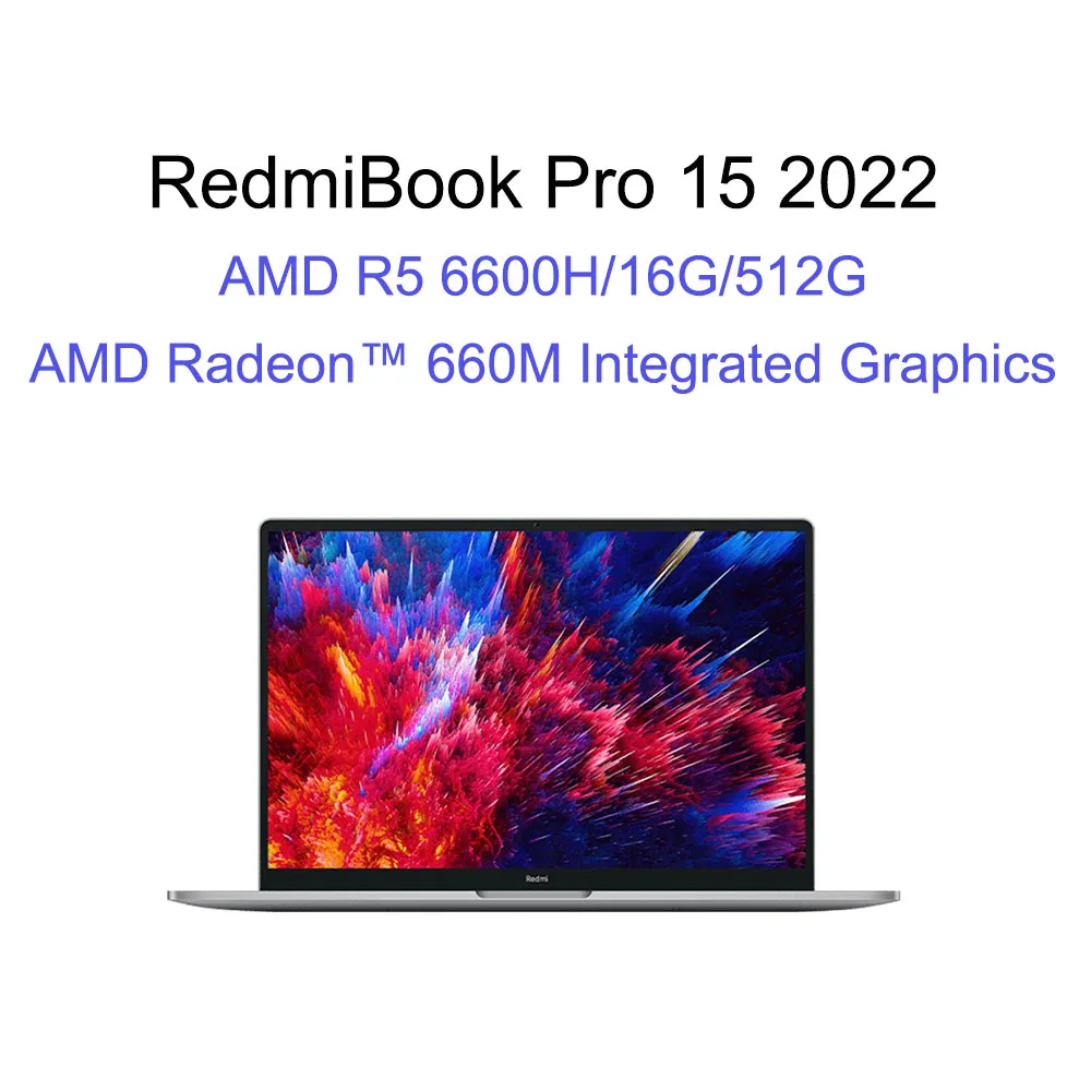  Redmibook Pro 15 2022 Laptop 15.6 Inch 3.2K 90Hz Screen AMD Ryzen System R5 R7 RTX2050 4G GDDR6 16G 512G SSD Notebook Computer 