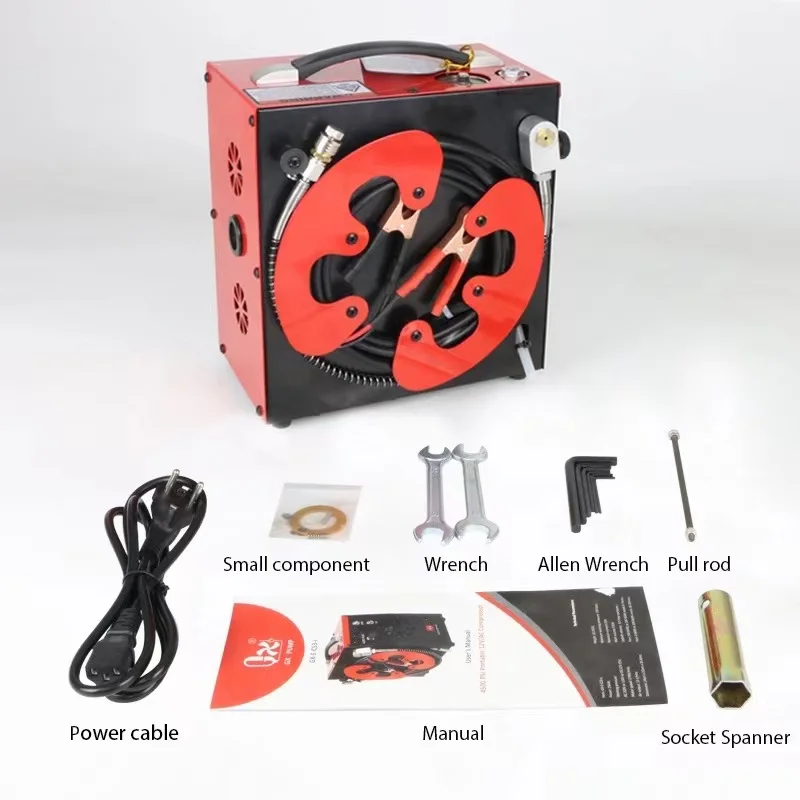 12V vehicle mounted electric breathing high pressure 30MPA miniature