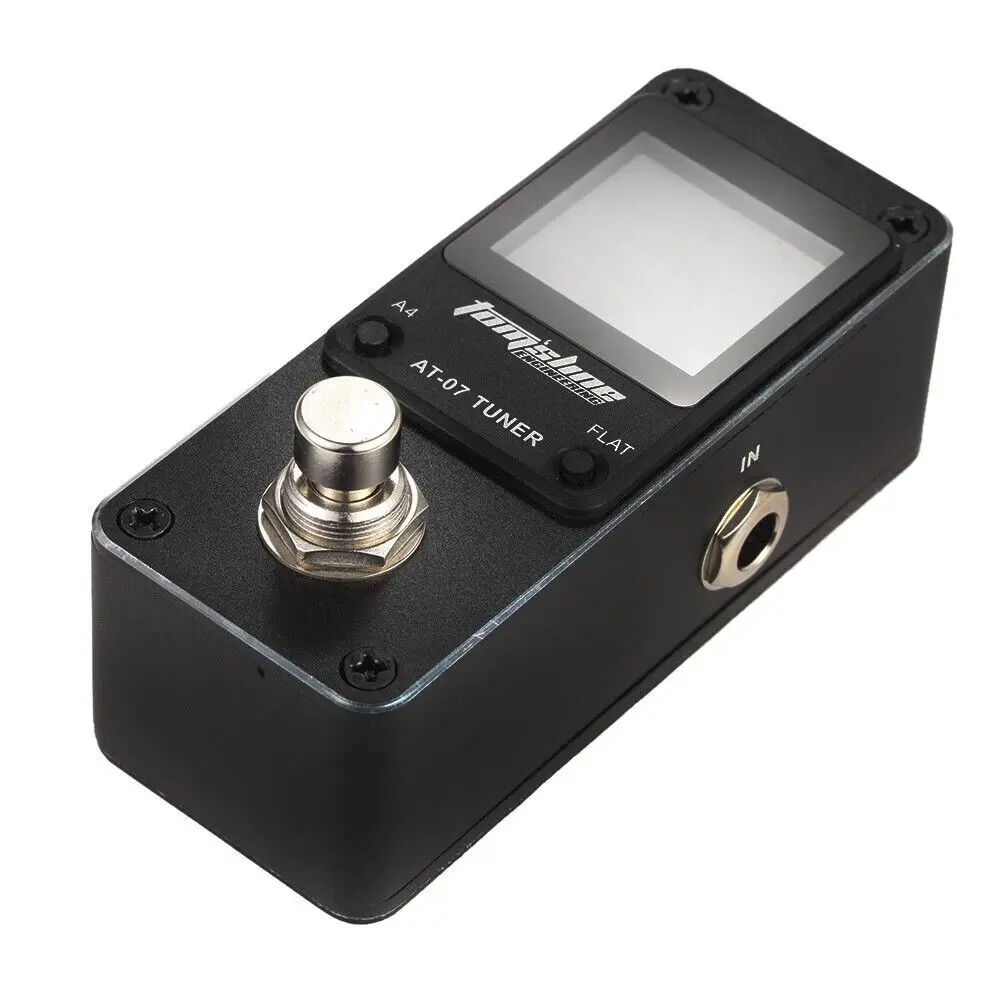 3 in 1 AMT-600 Guitar Tuner Pitch Effect Pedal Metronome/Tuner/Tone Generator Chromatic Metal Shell Color Display