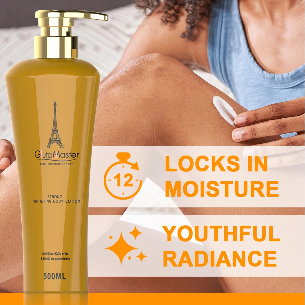 Kojic Acid Whitening Lotion 500ml Fight Pigmentation Spots Brighten Smooth Moisturizing Reduced roughness Skin Whitening Product 4