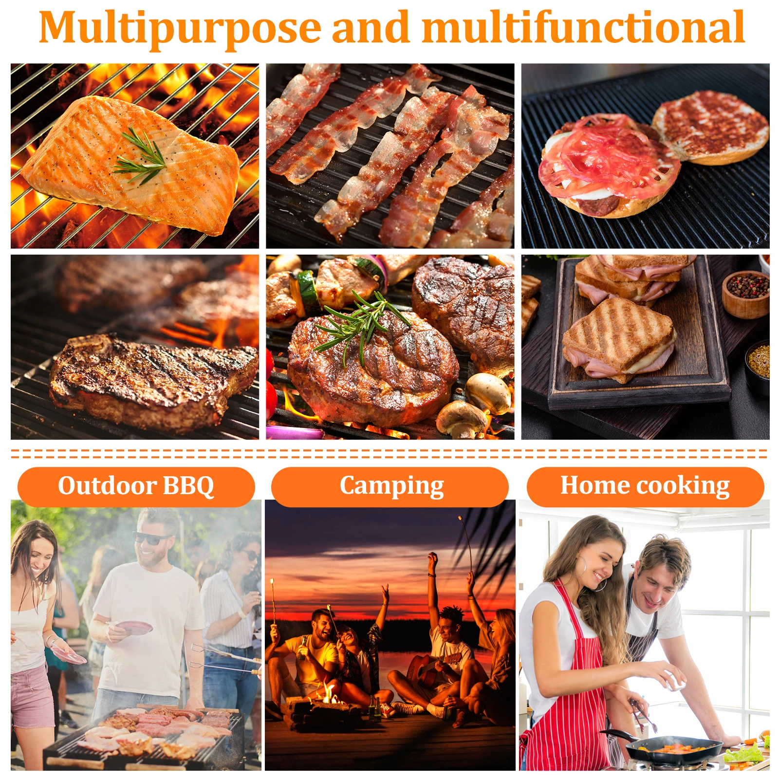 2/1pc Hamburger Meat Press Maker Cast Iron Non-Stick Burger Patty Press Kitchen Gadget BBQ Beef Grill Pie Mould Meat