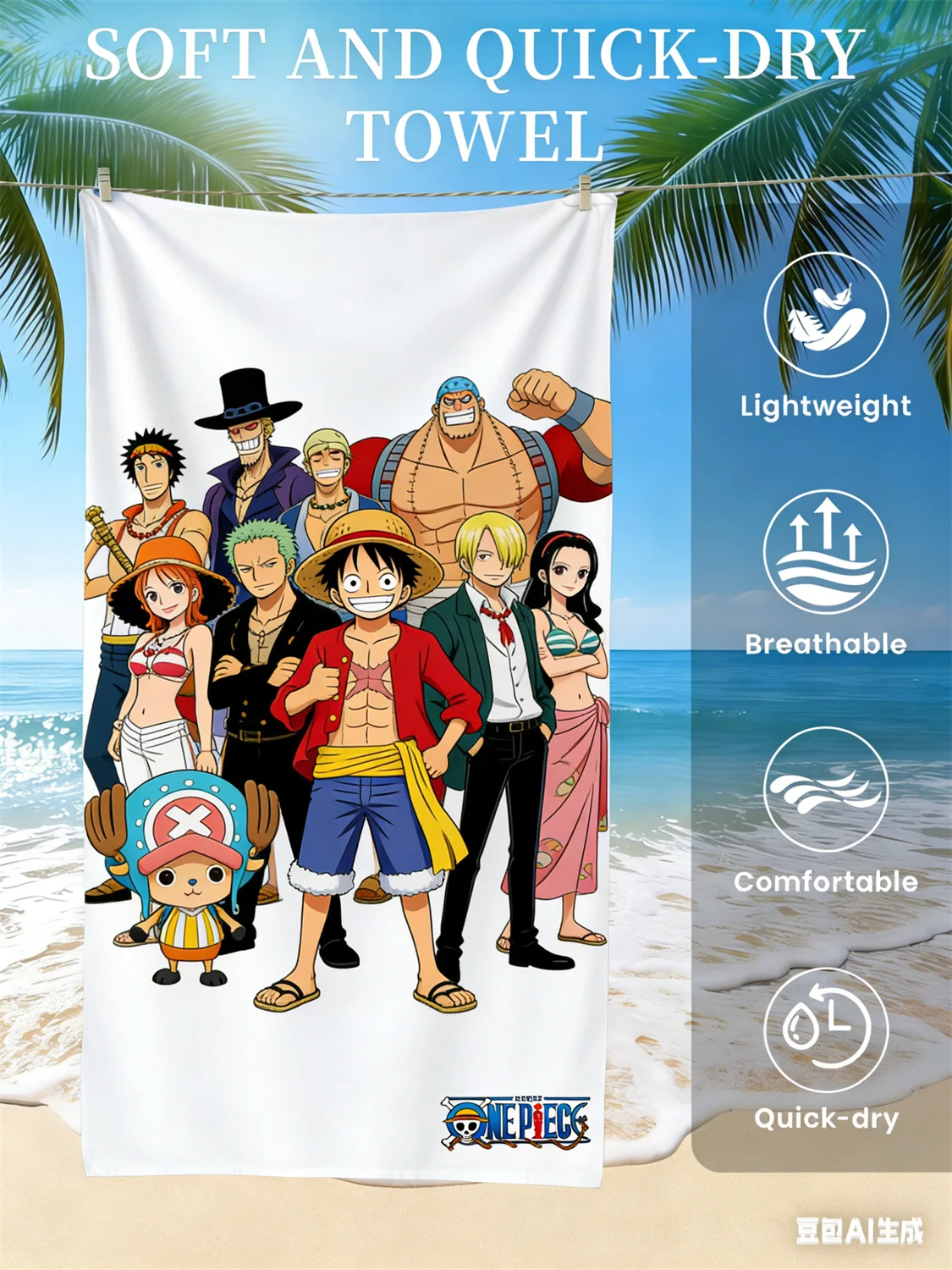 One Piece Pirate Themed PTTT0704 Beach Towel 4 - One Piece Store Se640a41fb8d743dc9f5024e7cf9a418dk - One Piece Store