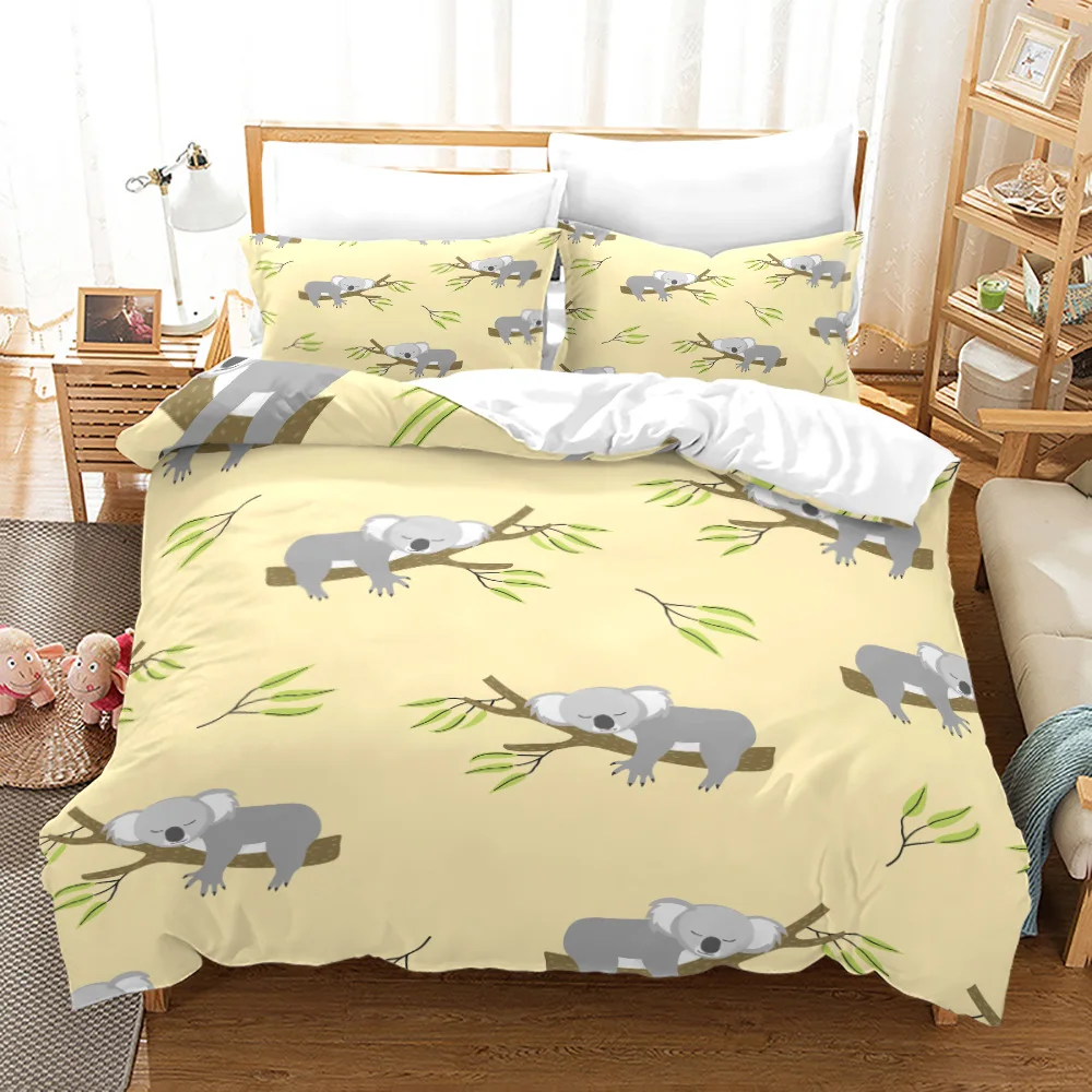 Funda Nordica Cama 105 Koala De La Selva Funda Edredon Cama 180x200  Microfibra Juego de Ropa