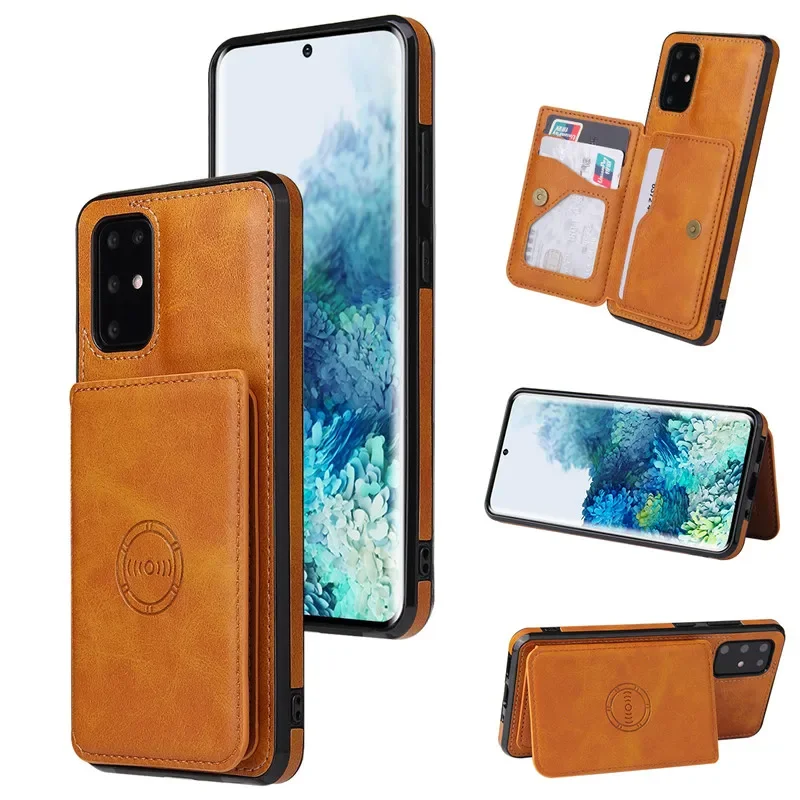 Magnetic Flip Leather Wallet Phone Case with Card Holder Cover