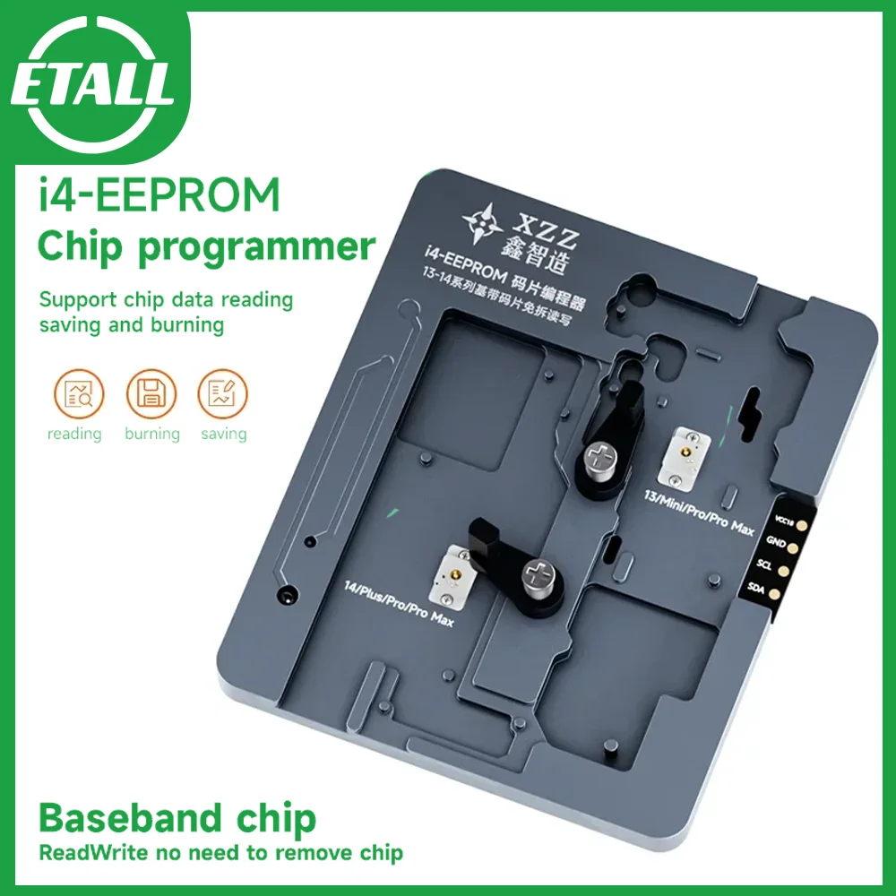 Xinzhizao Fix-E13 I4 Eeprom Programmer Logic Baseband Fixture Per Iphone X 11 12 13 14 Pro Max Strumento Di Scrittura Di Lettura Senza Smontaggio